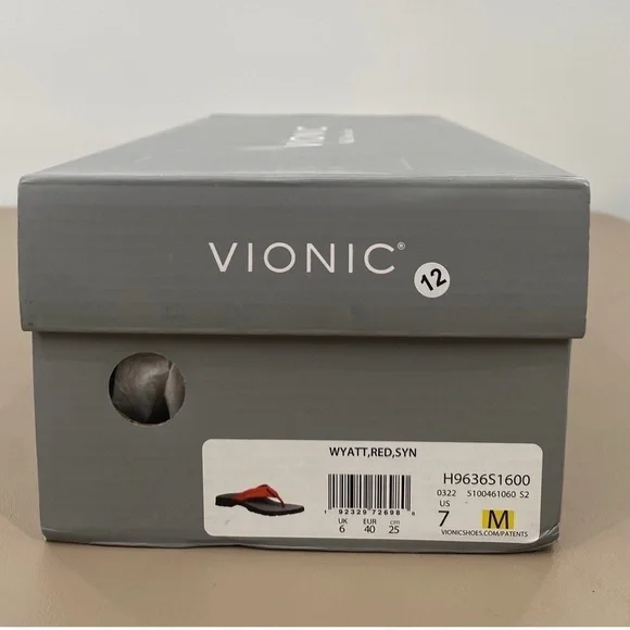 Vionic Men's Thong Sandals Wyatt Size 7
